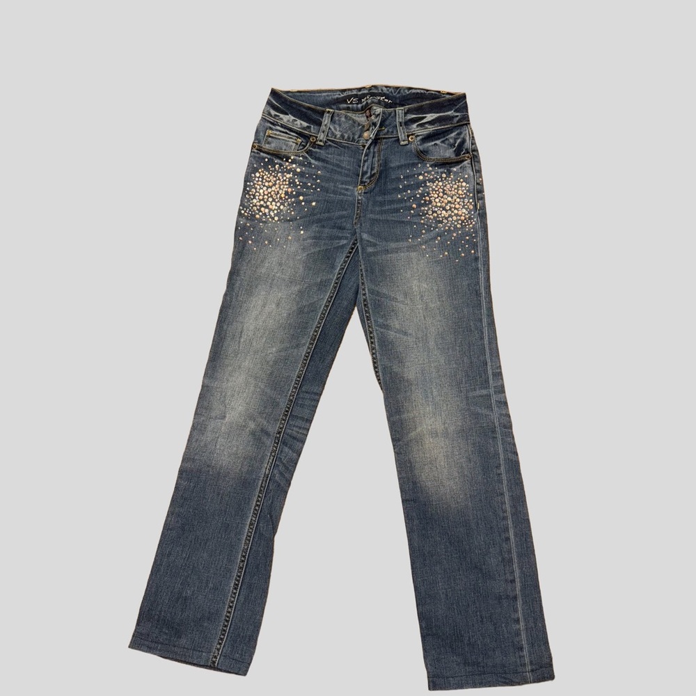 Victoria's Secret Denim Jeans with crystals Accents